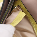 Valentino Clutch Bag Leather Yellow Gold Auth BA17087A-25