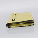 Valentino Clutch Bag Leather Yellow Gold Auth BA17087A-4