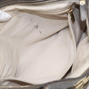Salvatore Ferragamo Gancini Hand Bag Leather Silver Gold Auth BA17089-25