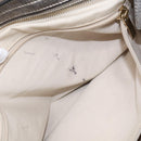 Salvatore Ferragamo Gancini Hand Bag Leather Silver Gold Auth BA17089-26