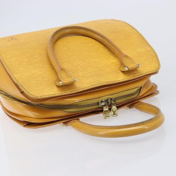 LOUIS VUITTON Epi Pont Neuf Hand Bag Yellow M52059 LV Auth BA17090