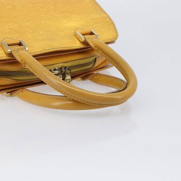 LOUIS VUITTON Epi Pont Neuf Hand Bag Yellow M52059 LV Auth BA17090