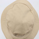 CELINE Bucket Hat Cotton Beige White Auth BA17093M-7