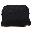 HERMES Bolide Pouch Canvas 3 Set Black Orange Pink Auth BA17095-2