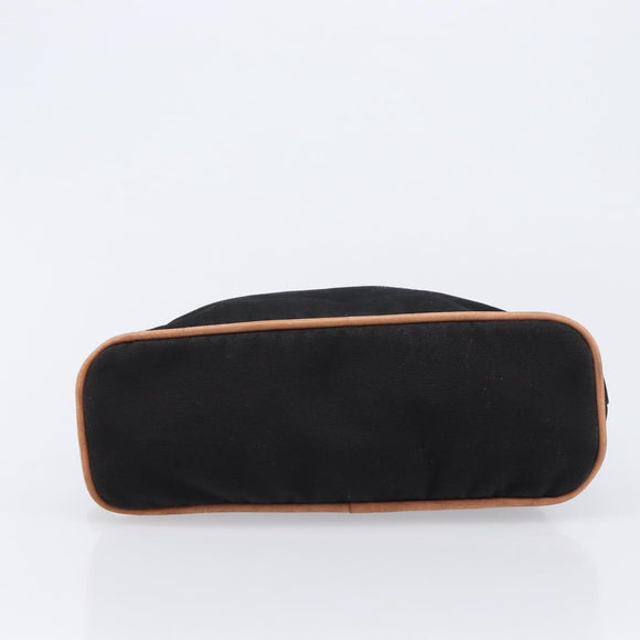 HERMES Bolide Pouch Canvas 3 Set Black Orange Pink Auth BA17095