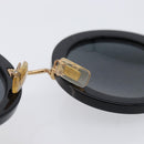 Miu Miu Sunglasses Metal Black Gold Auth BA17096-14