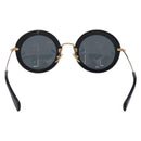 Miu Miu Sunglasses Metal Black Gold Auth BA17096-3