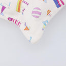 HERMES Petit Chartier Clutch Bag Canvas White Silver Auth BA17106-11