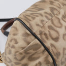Chloe Etel Hand Bag Leather 2way Beige Gold Auth BA17109-14