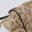 Chloe Etel Hand Bag Leather 2way Beige Gold Auth BA17109-16