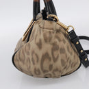 Chloe Etel Hand Bag Leather 2way Beige Gold Auth BA17109-4