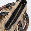 Chloe Etel Hand Bag Leather 2way Beige Gold Auth BA17109-6