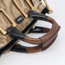 Chloe Etel Hand Bag Leather 2way Beige Gold Auth BA17109-7