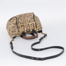 Chloe Etel Hand Bag Leather 2way Beige Gold Auth BA17109-9
