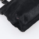 PRADA Hand Bag Harako leather Black Silver Auth BA17112-11