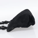 PRADA Hand Bag Harako leather Black Silver Auth BA17112-4