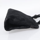 PRADA Hand Bag Harako leather Black Silver Auth BA17112-5