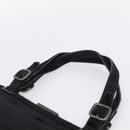 PRADA Hand Bag Harako leather Black Silver Auth BA17112-8