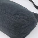 FENDI Mamma Baguette Shoulder Bag cotton Gray Auth BA17114A-12