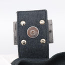 FENDI Mamma Baguette Shoulder Bag cotton Gray Auth BA17114A-14