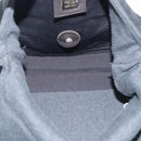 FENDI Mamma Baguette Shoulder Bag cotton Gray Auth BA17114A-16