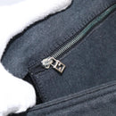 FENDI Mamma Baguette Shoulder Bag cotton Gray Auth BA17114A-19