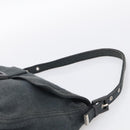 FENDI Mamma Baguette Shoulder Bag cotton Gray Auth BA17114A-8