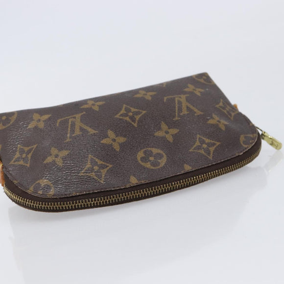 LOUIS VUITTON Monogram Vernis Pouch Wallet 3 Set Red LV Auth BA17115