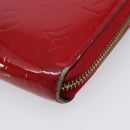 LOUIS VUITTON Monogram Vernis Pouch Wallet 3 Set Red LV Auth BA17115-23