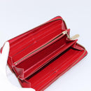 LOUIS VUITTON Monogram Vernis Pouch Wallet 3 Set Red LV Auth BA17115-24
