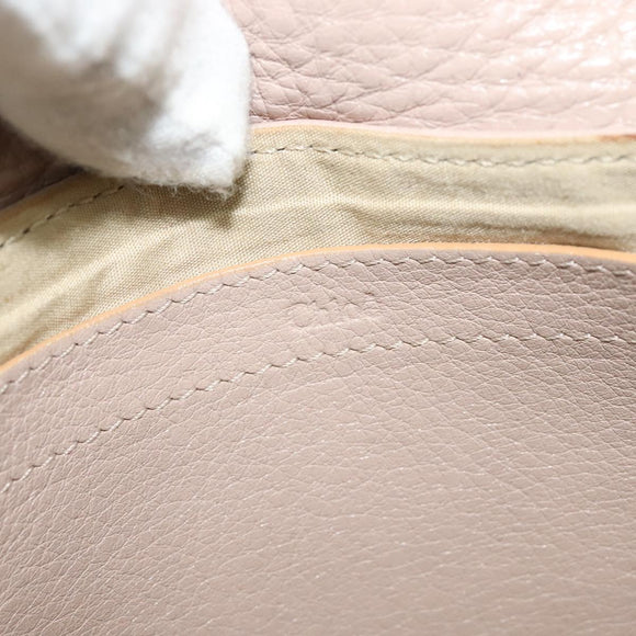 Chloe Lily Hand Bag Leather 2way Pink Auth BA1712