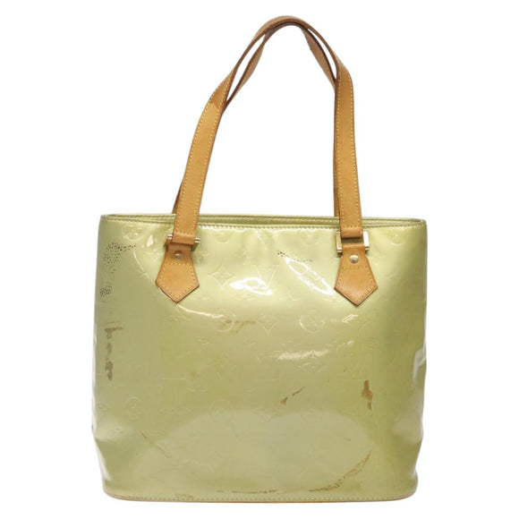 LOUIS VUITTON Monogram Vernis Houston Hand Bag Gris M91053 LV Auth BA1718