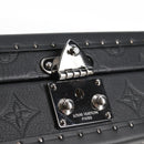 LOUIS VUITTON Monogram Shadow Clutch box Clutch Bag Black M12876 LV Auth BA1720SM-8
