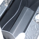 LOUIS VUITTON Monogram Shadow Clutch box Clutch Bag Black M12876 LV Auth BA1720SM-10