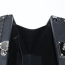 LOUIS VUITTON Monogram Shadow Clutch box Clutch Bag Black M12876 LV Auth BA1720SM-19