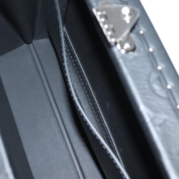 LOUIS VUITTON Monogram Shadow Clutch box Clutch Bag Black M12876 LV Auth BA1720SM