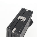 LOUIS VUITTON Monogram Shadow Clutch box Clutch Bag Black M12876 LV Auth BA1720SM-5