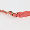 CHANEL Matelasse COCO Mark Vanity Bag Lamb Skin 2way Pink Gold CC Auth BA1724M-15