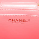 CHANEL Matelasse COCO Mark Vanity Bag Lamb Skin 2way Pink Gold CC Auth BA1724M-25