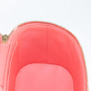 CHANEL Matelasse COCO Mark Vanity Bag Lamb Skin 2way Pink Gold CC Auth BA1724M-27