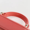 CHANEL Matelasse COCO Mark Vanity Bag Lamb Skin 2way Pink Gold CC Auth BA1724M-14