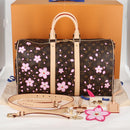 LOUIS VUITTON Cherry Blossom TM Keepall Bandouliere 45 Bag M13752 Auth BA1732SM-12
