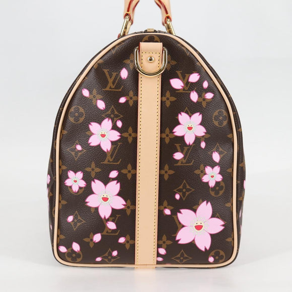 LOUIS VUITTON Cherry Blossom TM Keepall Bandouliere 45 Bag M13752 Auth BA1732SM