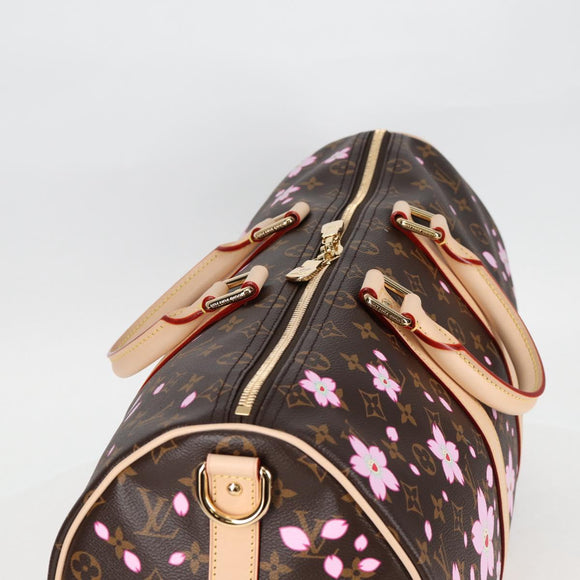 LOUIS VUITTON Cherry Blossom TM Keepall Bandouliere 45 Bag M13752 Auth BA1732SM
