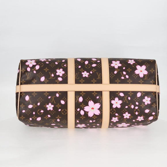 LOUIS VUITTON Cherry Blossom TM Keepall Bandouliere 45 Bag M13752 Auth BA1732SM