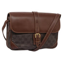 GUCCI GG Canvas Shoulder Bag Brown Gold 001 261 0613 Auth BA1734-1