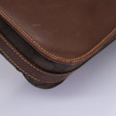 GUCCI GG Canvas Shoulder Bag Brown Gold 001 261 0613 Auth BA1734-13