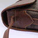 GUCCI GG Canvas Shoulder Bag Brown Gold 001 261 0613 Auth BA1734-16