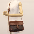 GUCCI GG Canvas Shoulder Bag Brown Gold 001 261 0613 Auth BA1734-27