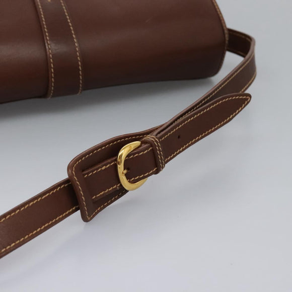 GUCCI GG Canvas Shoulder Bag Brown Gold 001 261 0613 Auth BA1734